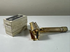 Gillette Aristocrat Vintage Double Edge Razor & Blades Set