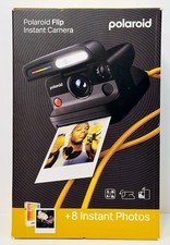 Polaroid Flip Instant Camera Color Film Bundle 8 Photos - BLK-Best By 08/26