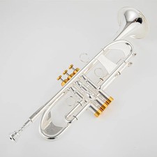 Hot Sell Bb Trumpet Silver Golden Key Professional Music Instruments with case
