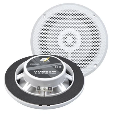 ESX VMS52W | Haut-parleur plafond marine bateau salle de bain sauna extérieur plat 13 cm - Photo 1/4