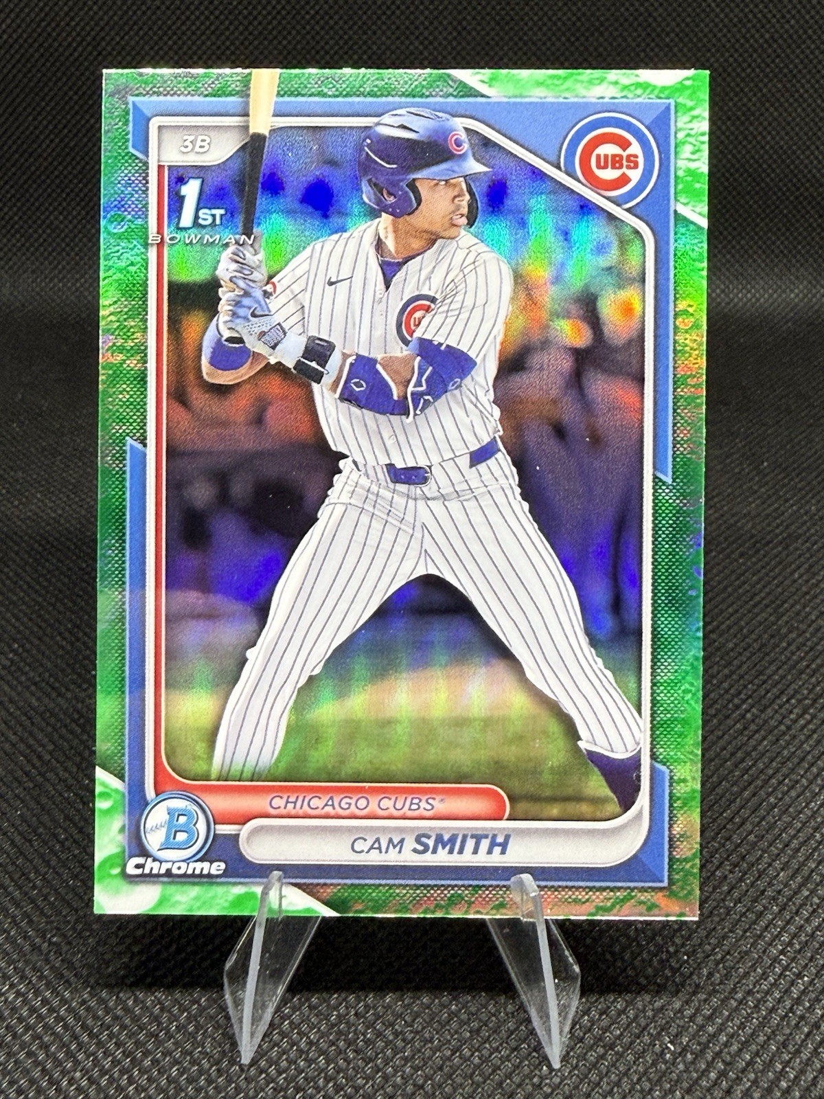 2024 Bowman Draft Chrome Lunar Glow Refractor 1st Bowman Cam Smith Cubs #BDC-61
