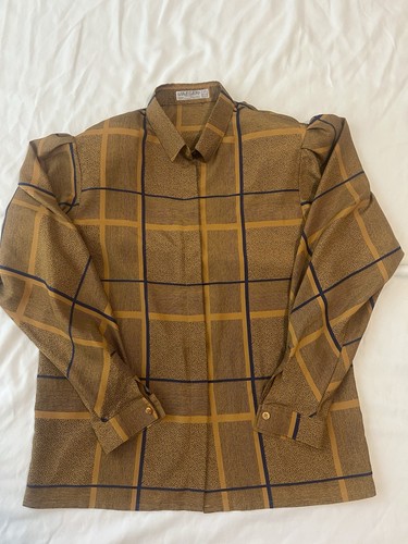 Jaeger, Vintage 70s 80s JAEGER Patterned Blouse Shirt | Made in Great Britain