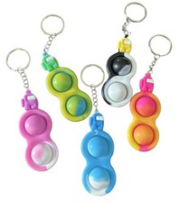 Among Us Pop It Keychain Bundle Lot Of 5 Fidget Toys Sensory Stress Relief