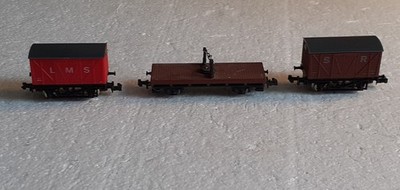 LIMA SPUR N - LMS GÜTERWAGEN - S.R. GÜTERWAGEN - HOLZWAGEN (3 TEILE)