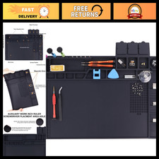 Heat Resistant 932 F Silicone Soldering Mat for Electronics Repair  Workbench