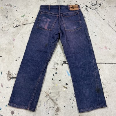 Vintage 50s Foremost Penneys Selvedge Overdyed Denim Jeans Mens
