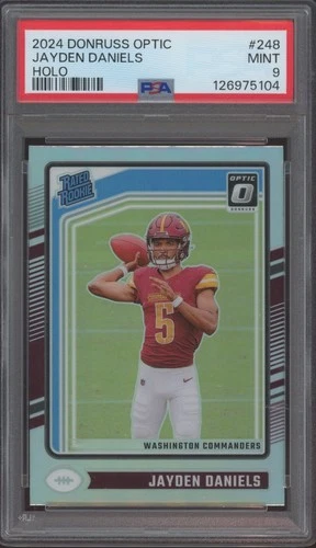 2024 Panini Donruss Optic Holo #248 Jayden Daniels RC Mint PSA 9