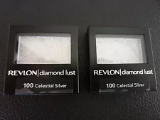 Revlon Diamond Lust Eyeshadow - CELESTIAL SILVER  #100 - TWO - Both New / Sealed