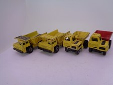 4x Matchbox Diecast Faun Muldenkipper & Baustellenkipper