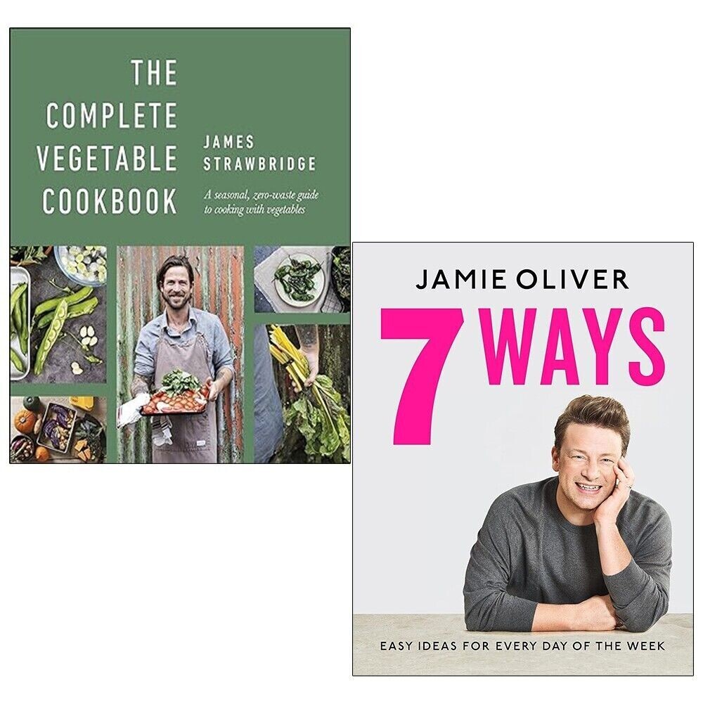James Strawbridge & Jamie Oliver Unisex The Complete Vegetable Cookbook & 7 Ways: Easy Ideas 2 Books Collection Set [Hb] - Image 4