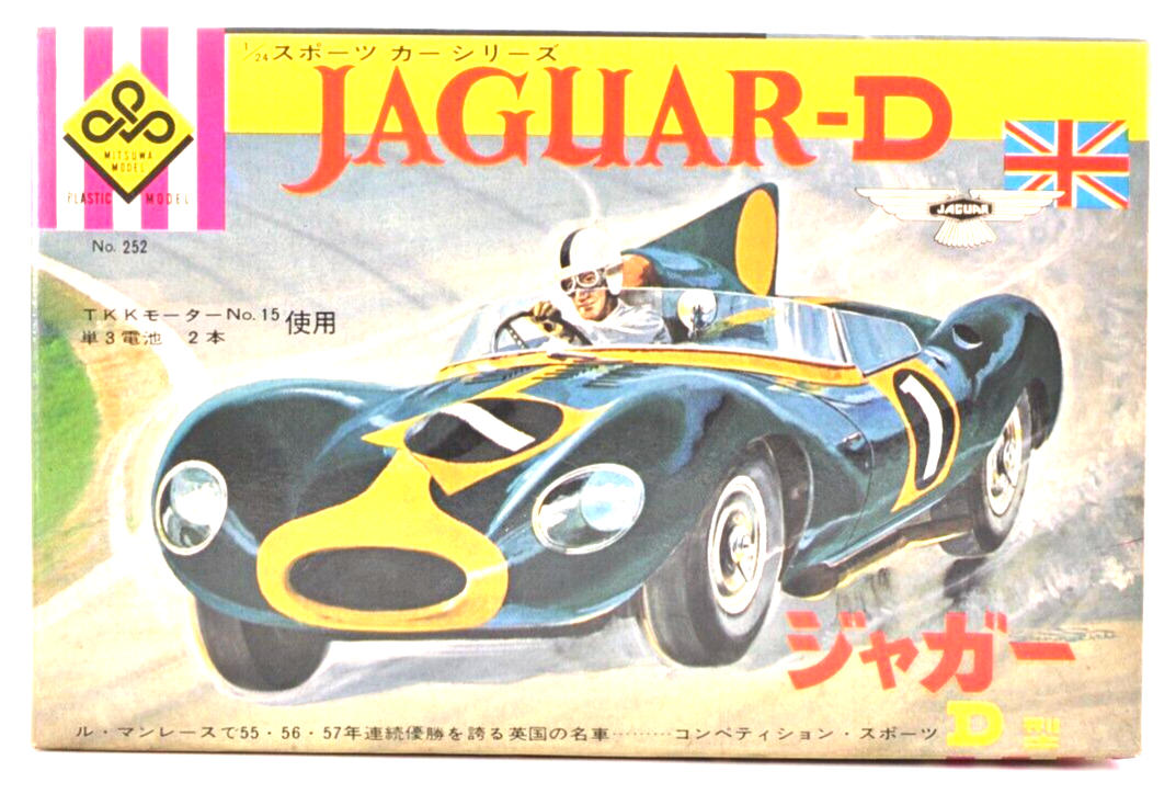 Apparance社製 Jaguar D-type モデルカー Vintage Mitsuwa 1/24 Jaguar D-Type Motorized Model Kit with