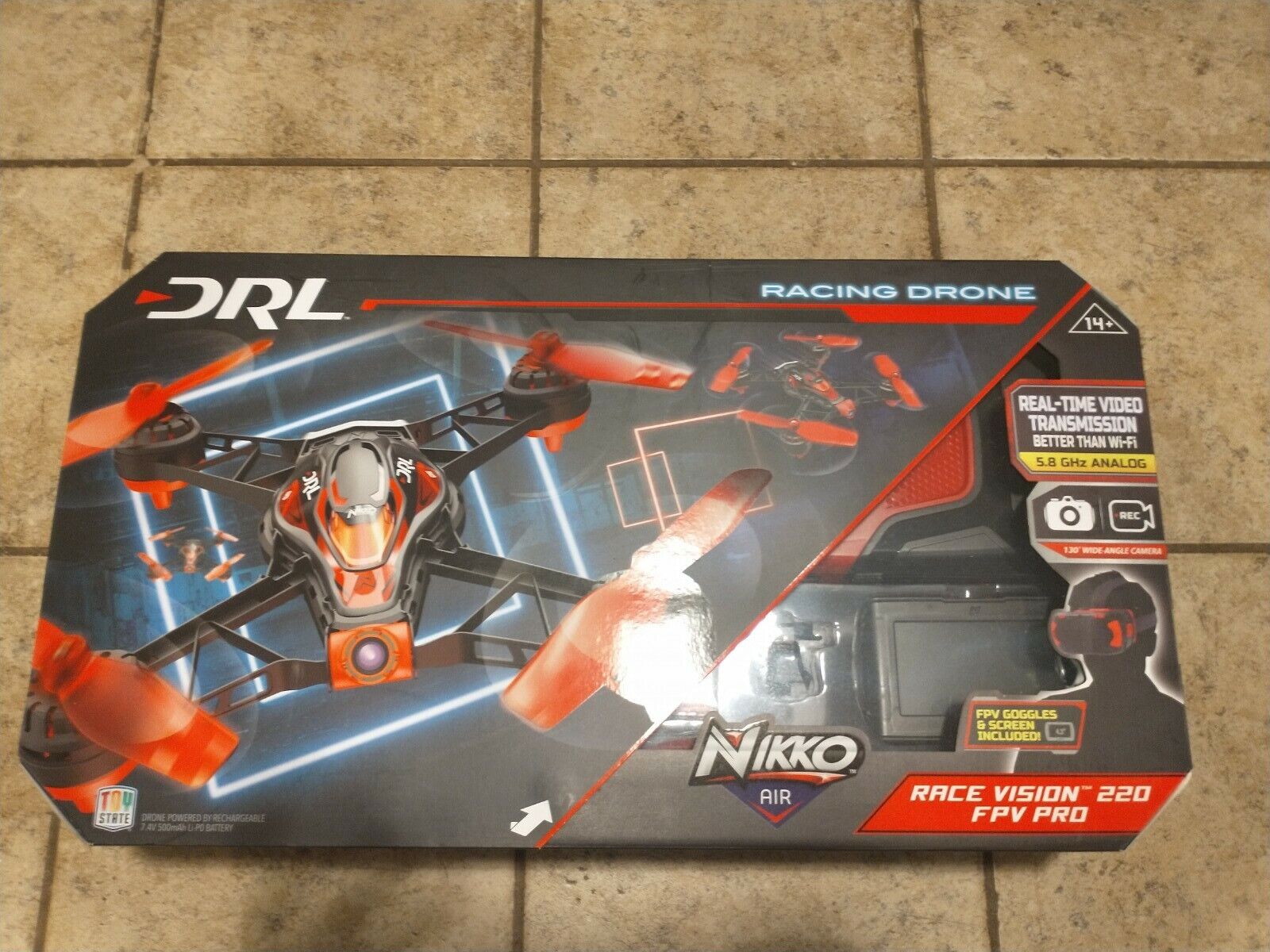 DRL NIKKO AIR RACE VISION 220 FPV PRO RACING DRONE--NEW--UNOPENED