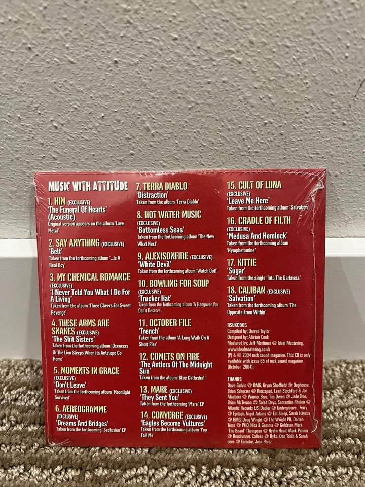 Music With Attitude Vol. 65 CD Brand New Sealed Feat. HIM, MCR, Converge, Etc - Image 2 of 2