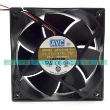 AVC DS12025B12H 12025 12V 0.75A 12CM 3pin Cooling Fan