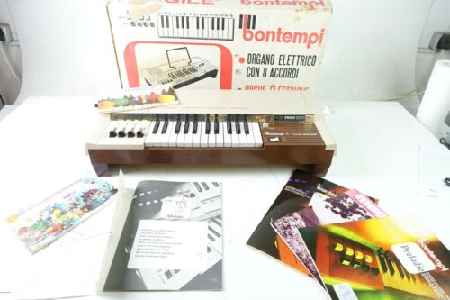 Bontempi B4 Electric Chord Organ 8 Akkorde Orgel + Notenhefte Vintage Pro-1733