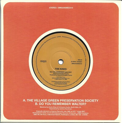 The Kinks  Village Green Preservation Society/Remember Walter 60's Pop Listen