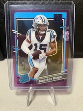 Jonathan Mingo 2023 Donruss Clearly Purple Rated Rookie /199 #69 RC Panthers