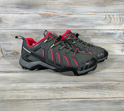 Shimano SH-WM34 Women's Cycling Biking Velo Shoes Cleats Gray Pink