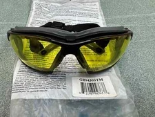 12 Pyramex GB9430STM Isotope Safety Glasses/Goggles Black Frame Amber Anti-Fog 