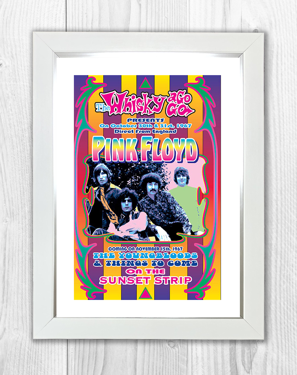 Pink Floyd 1967 A4 concert poster with Syd Barrett 1 with choice