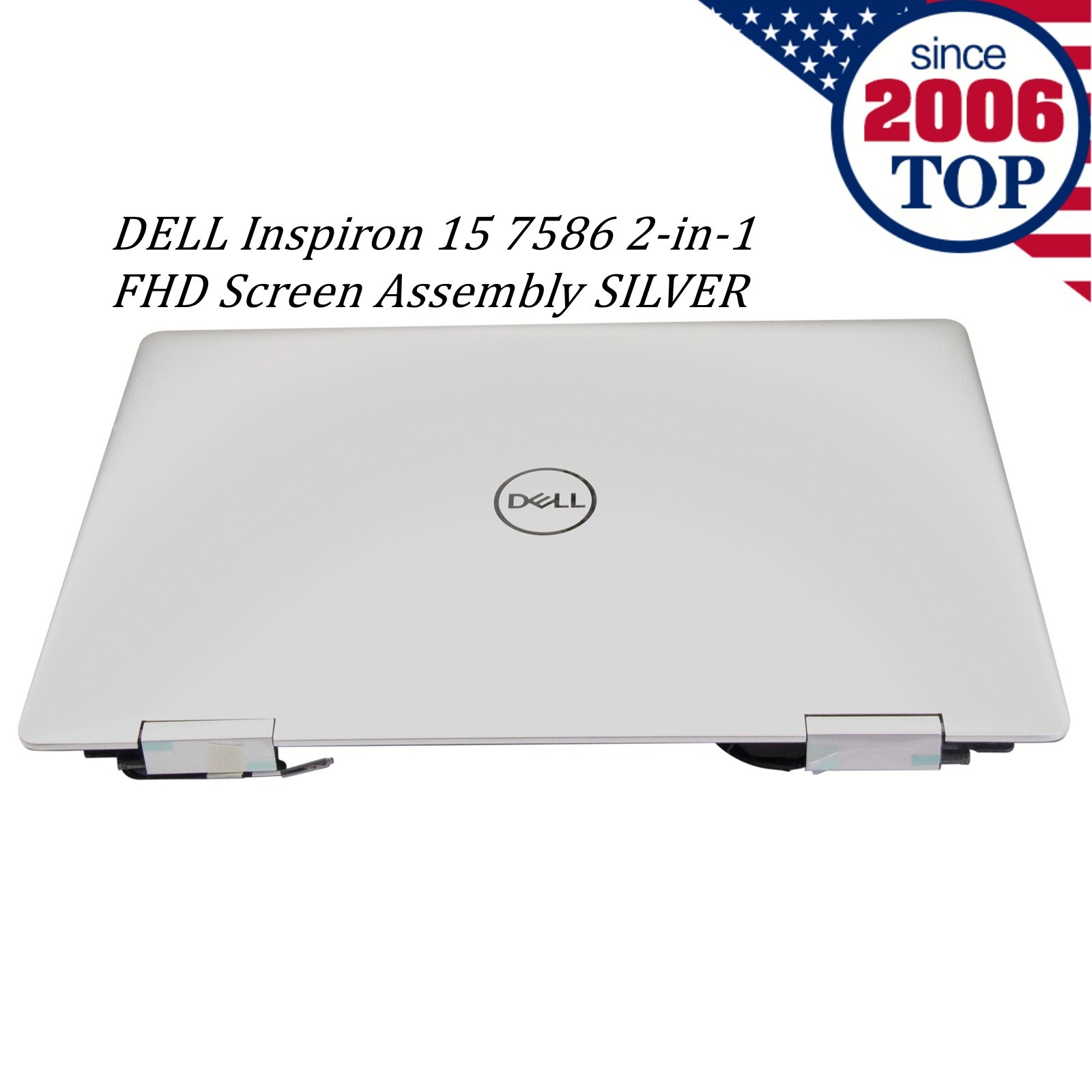 DELL Inspiron 15 7586 2-in-1 15.6" FHD LCD Screen Complete Assembly ...