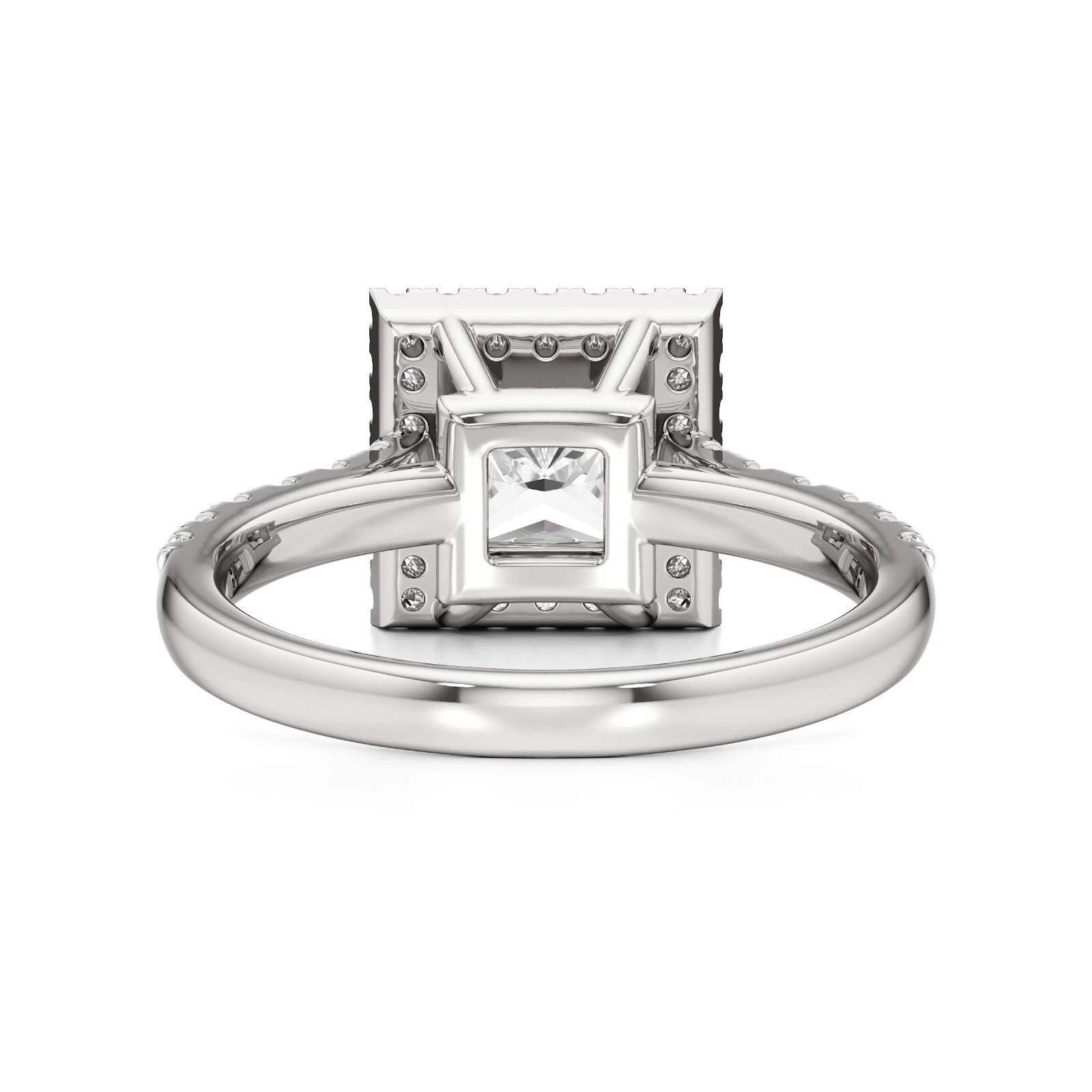 IGI Certified Diamond Ring 2.00ct F/VS1 14k Gold Princess Cut Lab Grown image-5