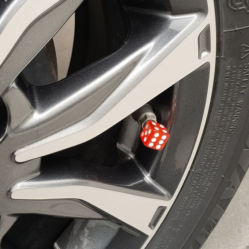 Stem Valve Dice Caps Wheel Tire For Car/Bike/Truck Trims Dust Clear Cover - Picture 9 of 18