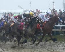 JUSTIFY 2018 PREAKNESS STAKES WINNER MIKE SMITH UP HORSE RACING 8X10 PHOTO 6