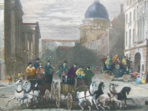 General Post Office - Original c1840s Victorian London Hand Coloured Engraving - Picture 4 of 4