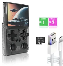 Ugonetend Retro Handheld Gaming Console Linux with 64G Card, 3.5-inch IPS Scr...
