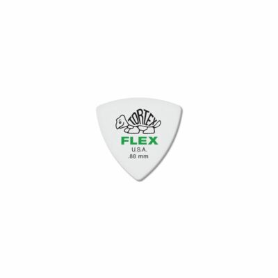 DUNLOP Tortex Flex Triangle Picks, Player´s Pack, 6 pcs., white, 0.88 mm