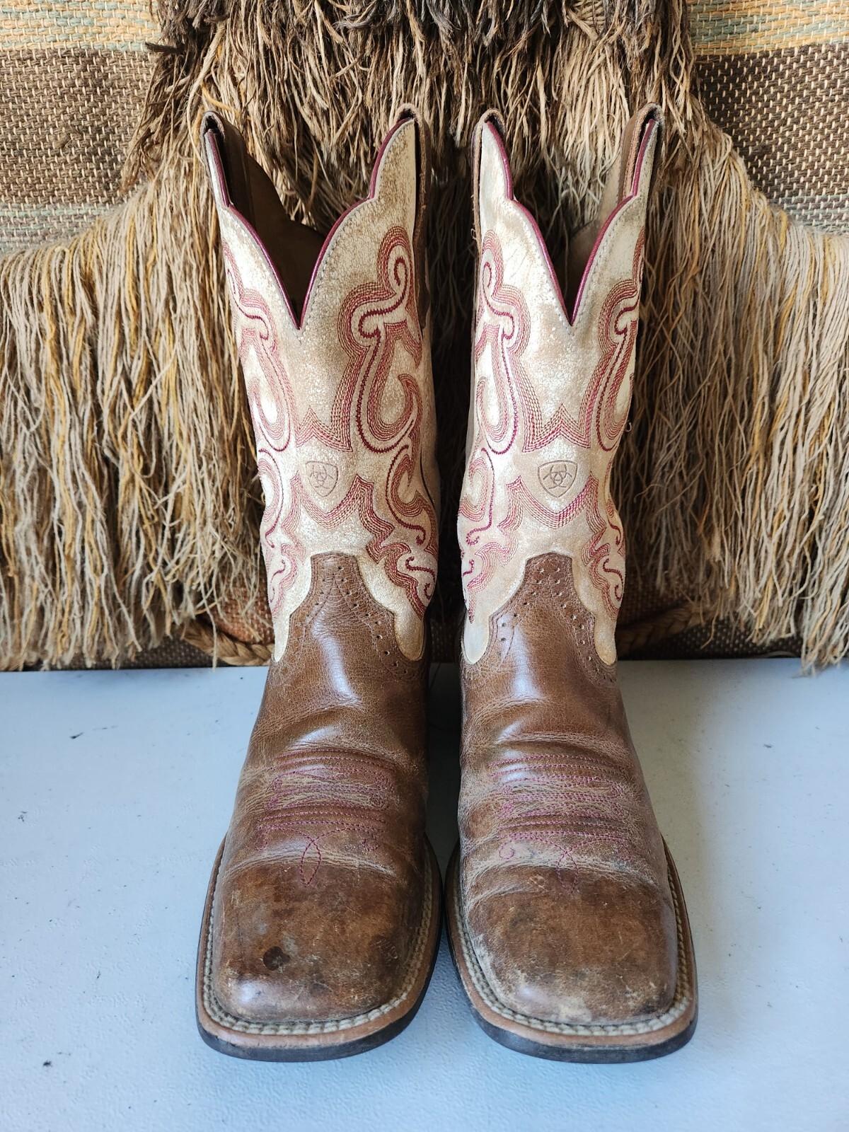 Ariat  Quickdraw 11"  Distressed Square Toe Cowbo… - image 3