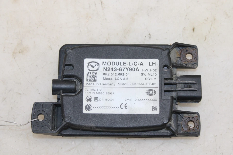 Модуль задних левых слепых зон 2016-2019 Mazda MX-5 Miata N24367Y90A от оригинального производителя ID65 - Изображение 2 из 3