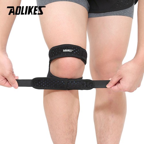 AOLIKES 1Pcs Adjustable Patella Knee Strap with Double Compression Pads Knee Sup - Picture 5 of 14