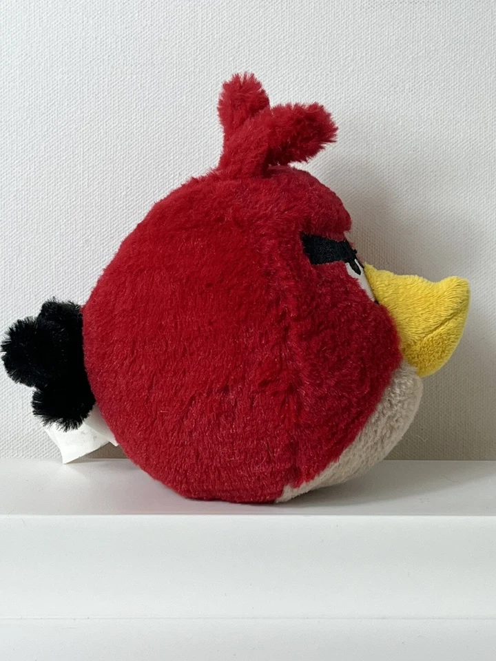 Angry Birds Red and Tan Plush Stuffed Animal Toy 5" Commonwealth 2011 - Image 3 of 4