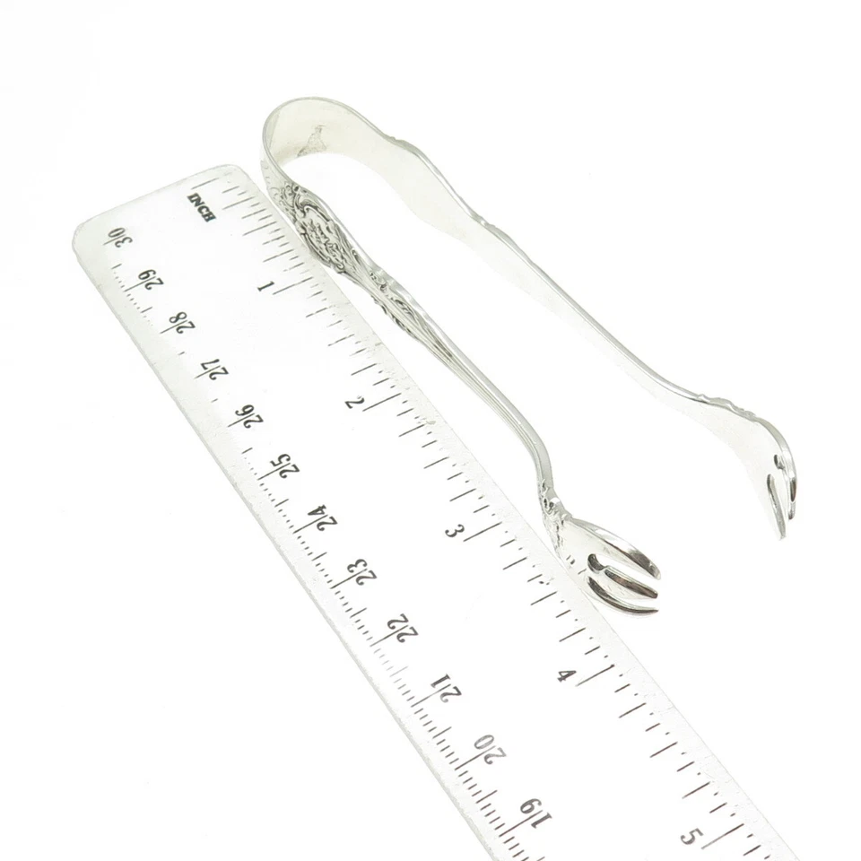 Антикварные щипцы для сахара в стиле ар-деко 1936 King Edward из стерлингового серебра 925 пробы GORHAM - Изображение 3 из 4