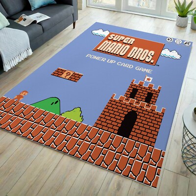Arcade rug, game room rug, arcade room rug, gamer rug, game area rug