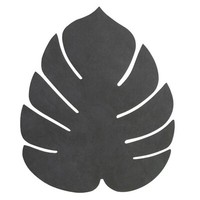 Lind Dna Tischset Monstera Leaf L Schwarz 990072