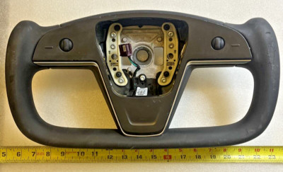2021-2024 Tesla Model X S Plaid yoke style steering wheel OEM 1622612 ...
