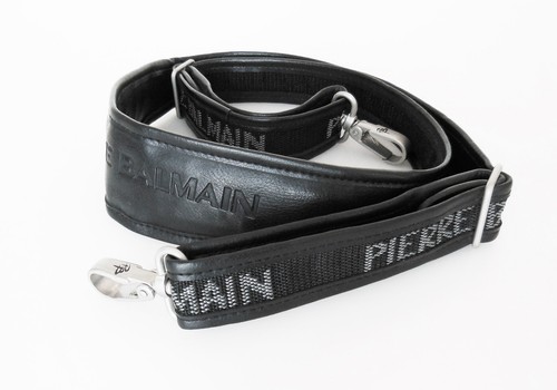 Pierre Balmain Reisetasche, schwarzer wetterfester Stoff mit Lederboden, 60cm - Bild 9 von 9