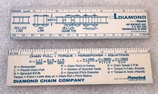 2 Diamond Chain Company Tools Saws Motorcycles Indianapolis Promo 1980s NOS New