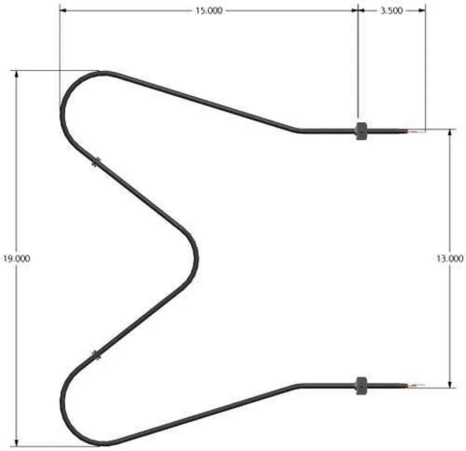 316075103 for Frigidaire Electrolux Range Oven Bake Lower Unit Element 316075104 - Image 4 of 4