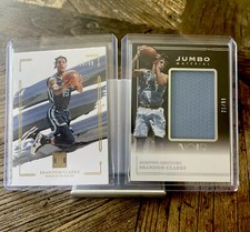 2020-21 Brandon Clarke Panini Noir Jumbo Material /99 & Impeccable Gold /60