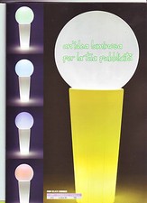 INSEGNA GELATERIE BAR GELATO GIGANTE LAMPADA MULTICOLORE ESTERNI INTERNI