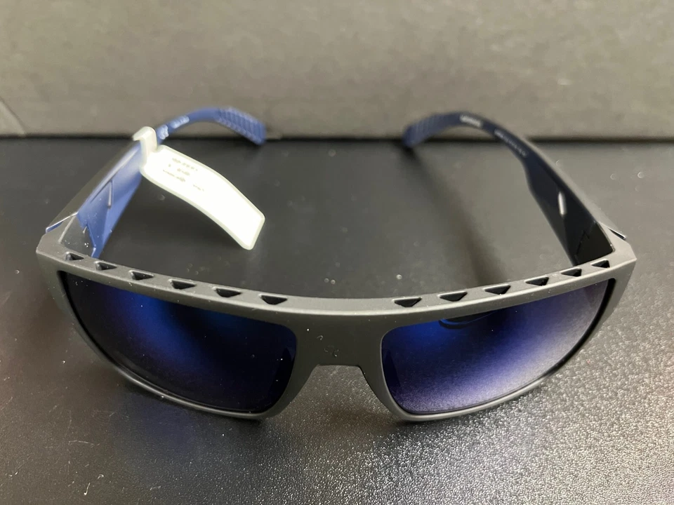 Gafas de sol deportivas Adidas Golf SP0037 de montura completa para hombre, marco negro/lente espejo azul Foto 4 de 4