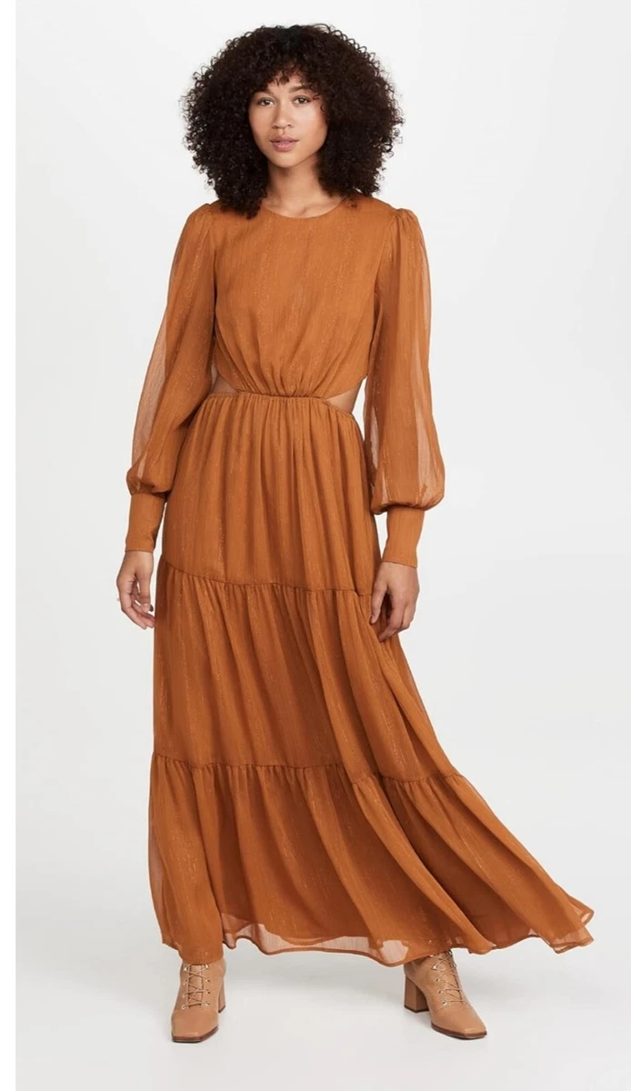 chinese dress ladies Behati Tiered Layer Midi Dress Blue