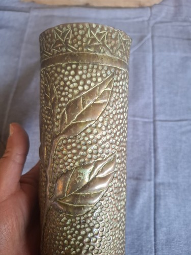 VASES OBUS SCULPTES PAR POILUTS Souvenir de la Guerre  ART DE TRANCHEE - Bild 8 von 13