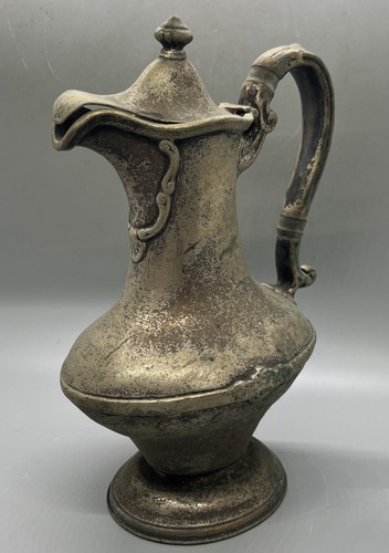 Antique Boston Hotel Copley Plaza Silver 1912 Ep Pitcher Jug 9x6x4”
