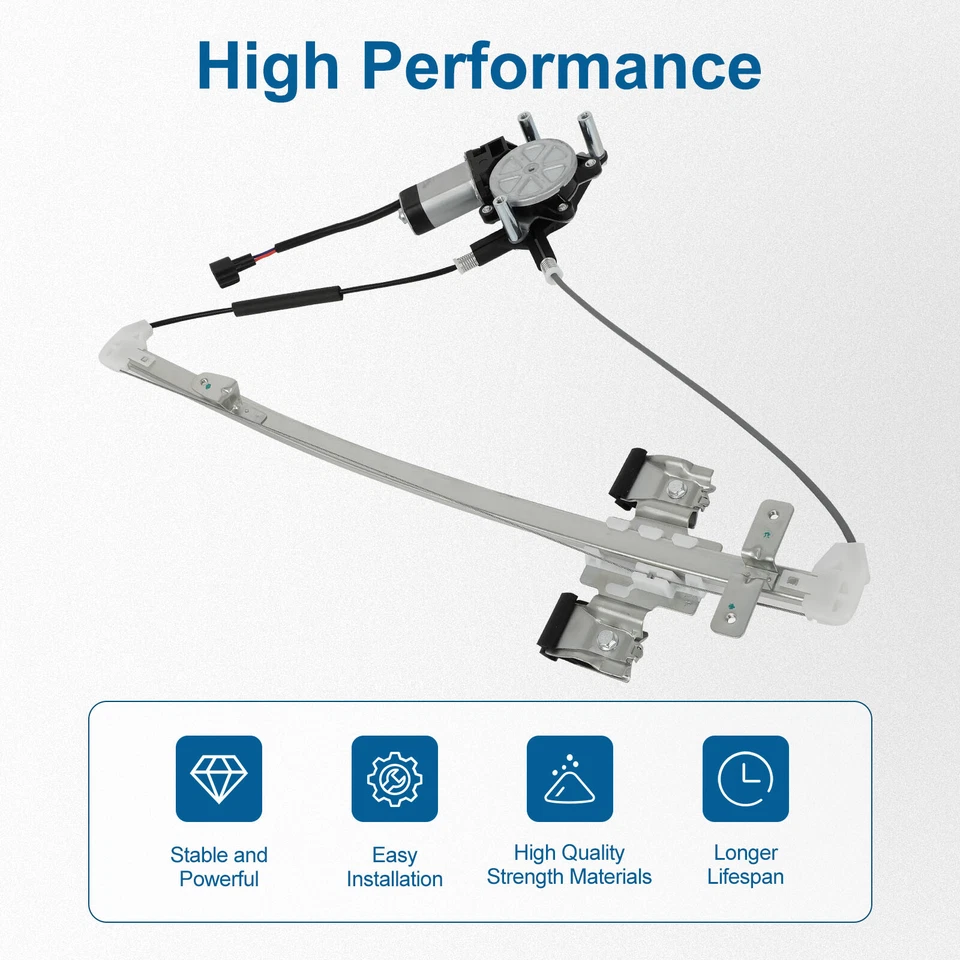 For 2011 Ram Dakota Cab Pickup Rear Driver Side Window Regulator with Motor - Image 3 of 4