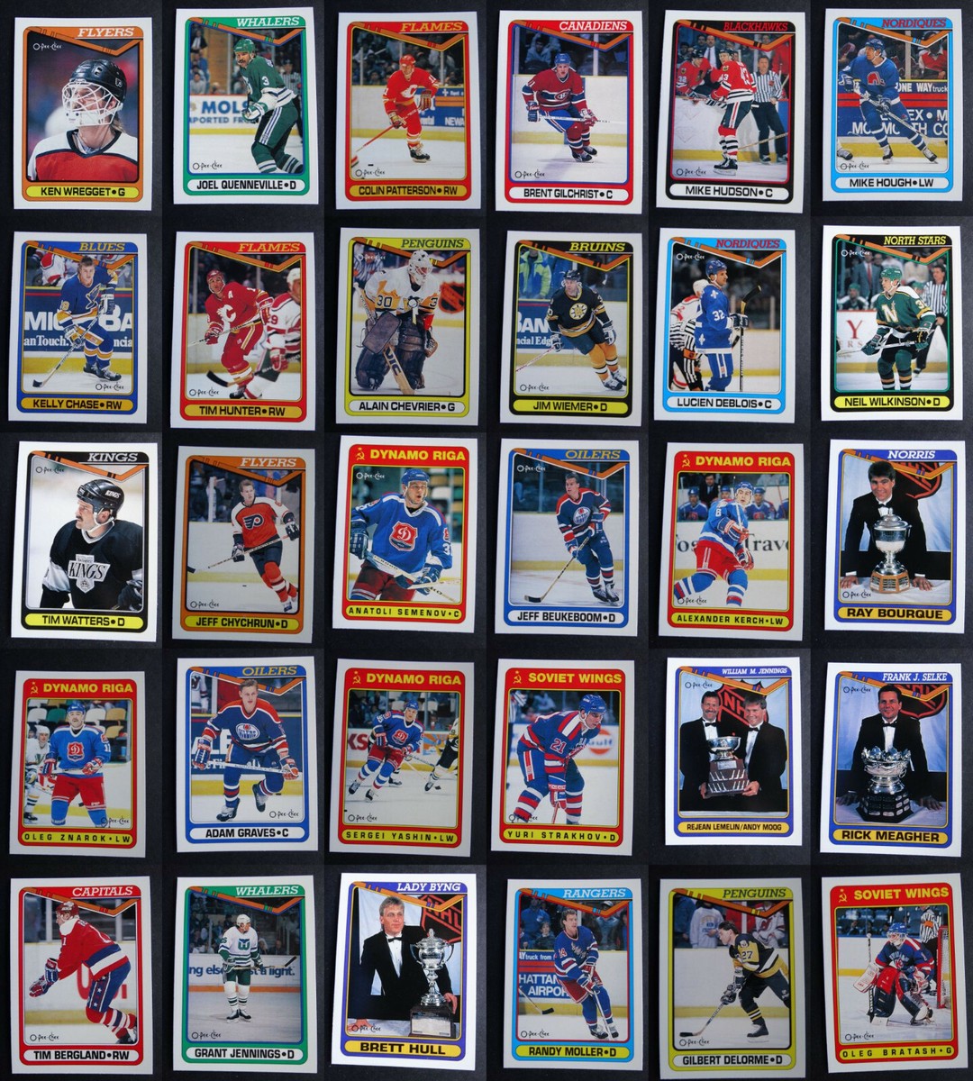 1990-91 O-Pee-Chee Hockey Cards Complete Your Set You U Pick From